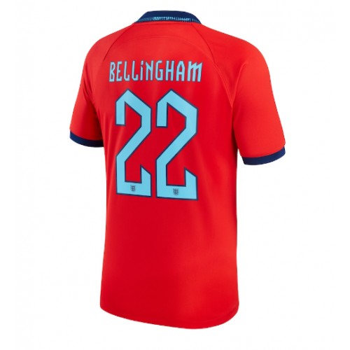 Fotbalové Dres Anglie Jude Bellingham #22 Venkovní MS 2022 Krátký Rukáv